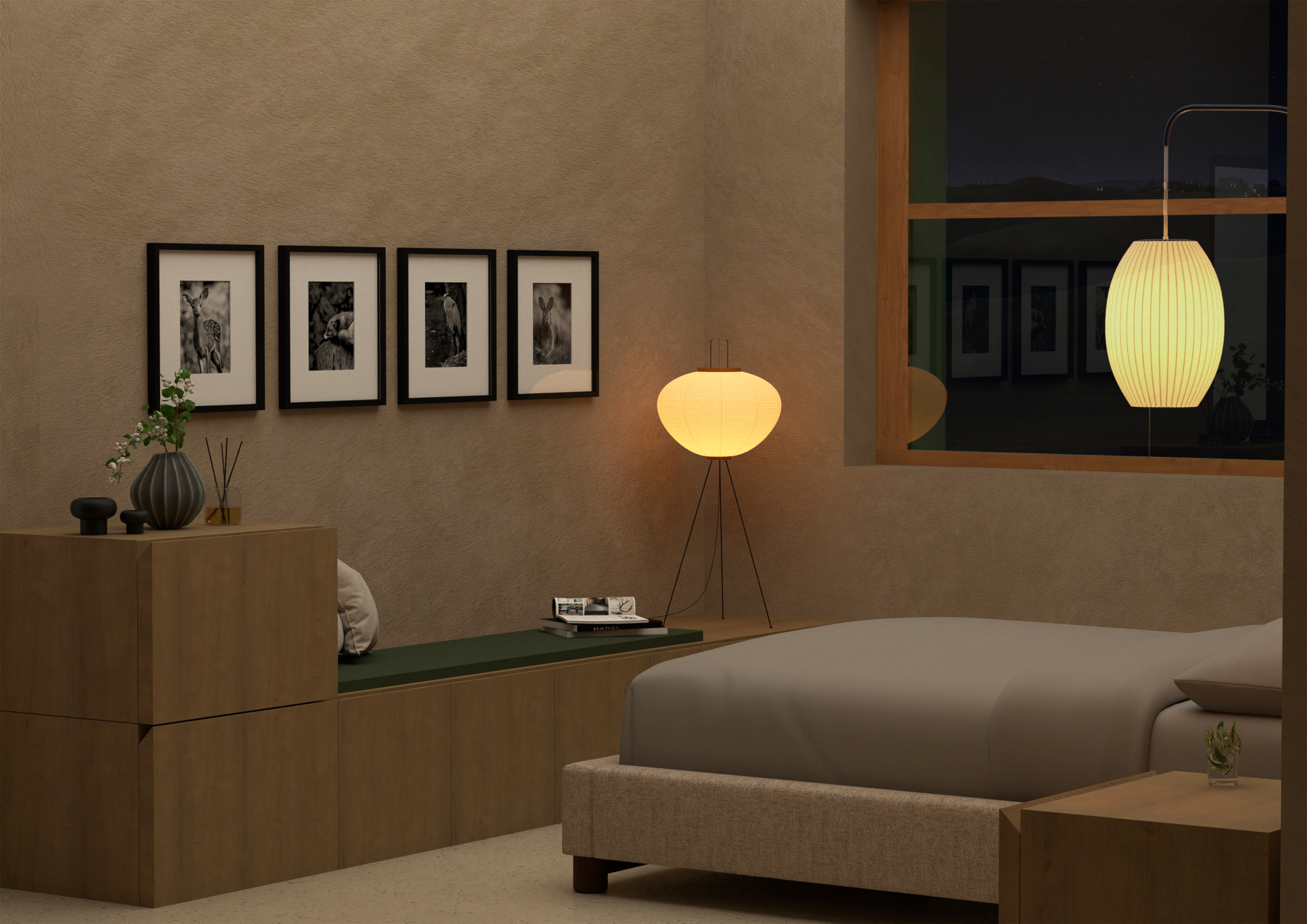 Bedroom Evening Atmosphere